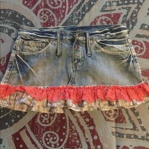 XS Jean Skirt